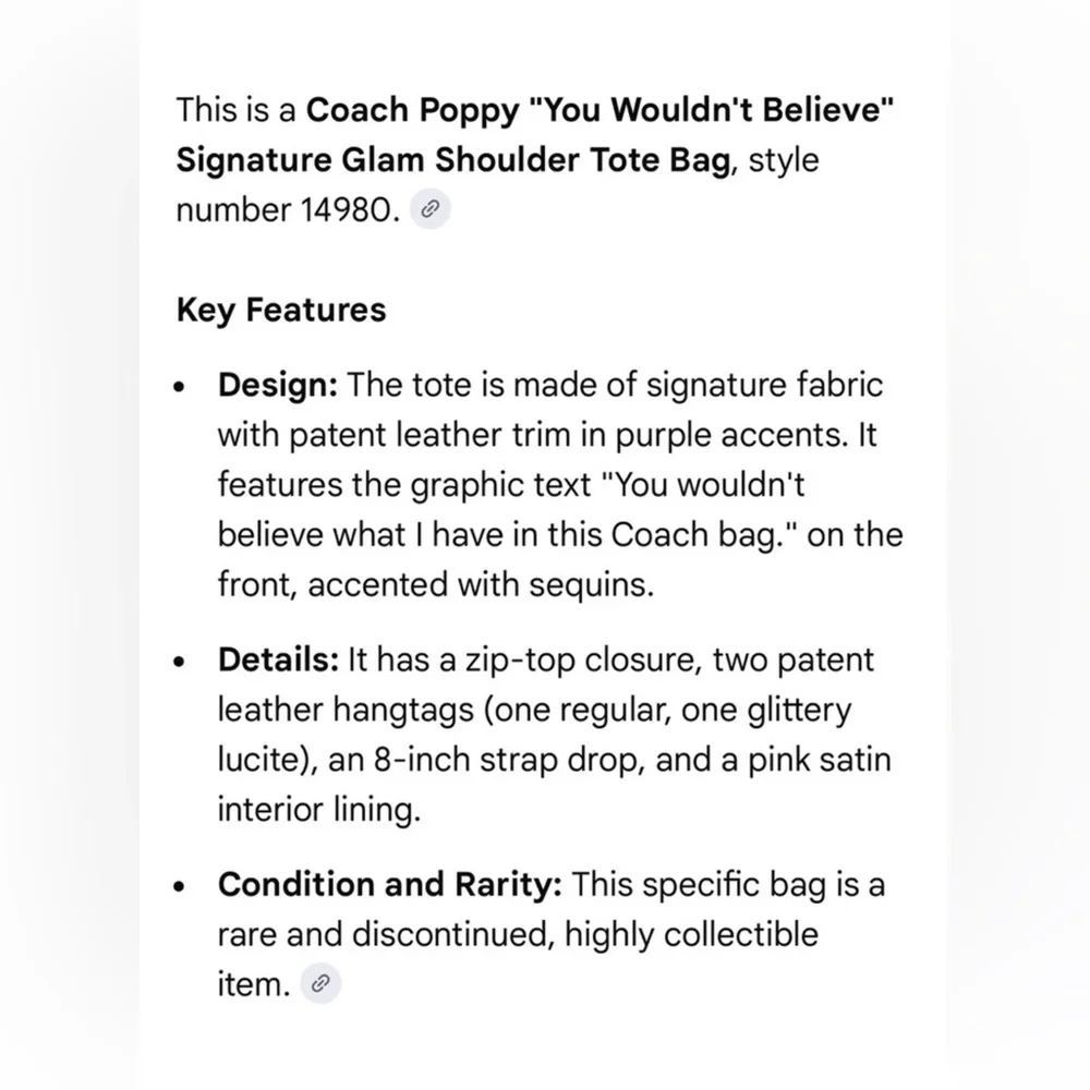COACH POPPY RARE 